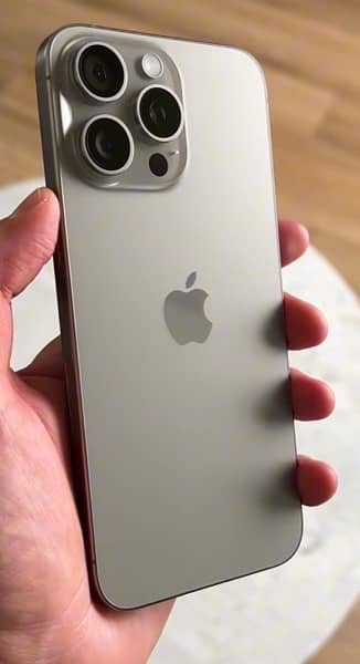 iPhone 15 pro max natural titanium 1