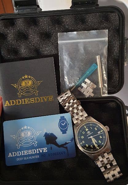 ADDIESDIVE NH35 SEIKO MOVEMENT PILOT WATCH/IMPORTED WATCH/BRANDED 13