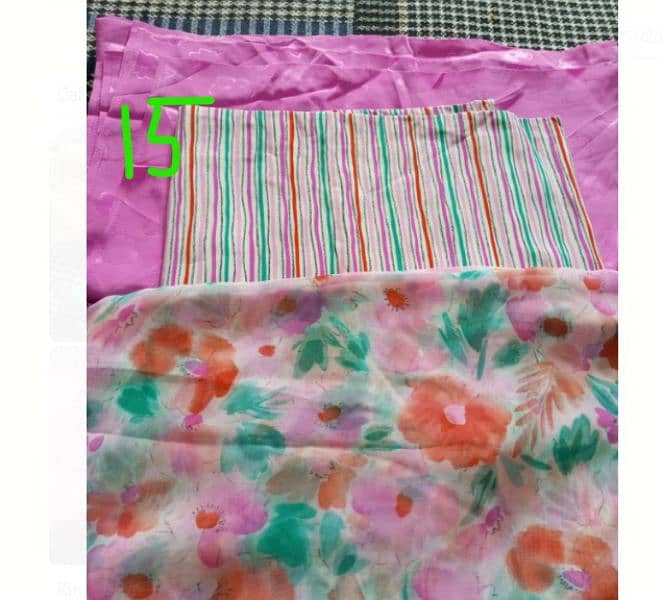 3 pcs 2 pcs and shirt pcs,silk or short silk, crep. 16