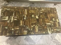 brown deco paint table