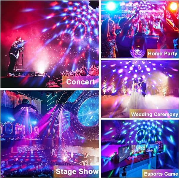 Disco Lights Disco Ball U'king, Remote Control DJ Lights 2