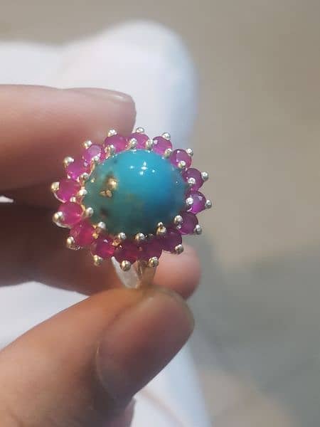 Feroza turquoise original irani stone 1