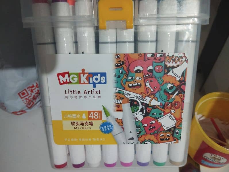 m&g color markers 48 colors brand new 2