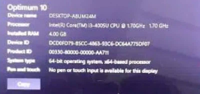 4th Generation Core i 3 Laptop 4/500 gb 3