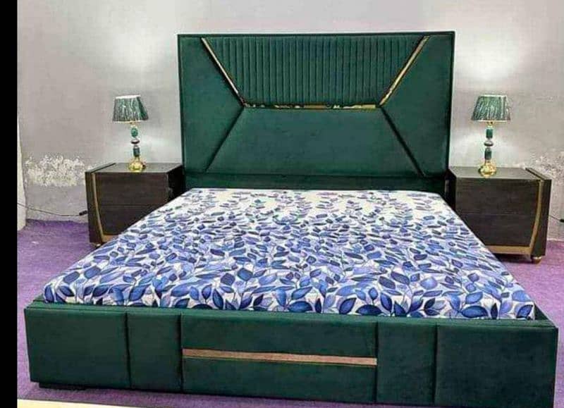 bed set/king size bed/double bed/poshish bed/wooden bed set 0