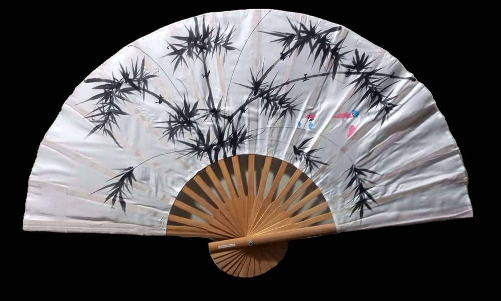 Large Hanging Fan -330$- Chinese Decorative Fan - Antique Folding Fan 2
