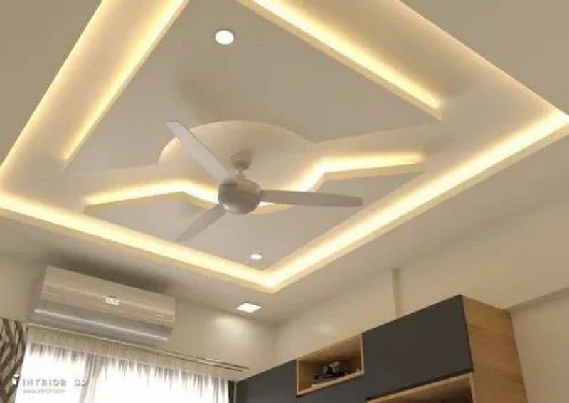 False Ceiling Karachi | Gypsum Celling | Pop Celling | Interior work 6