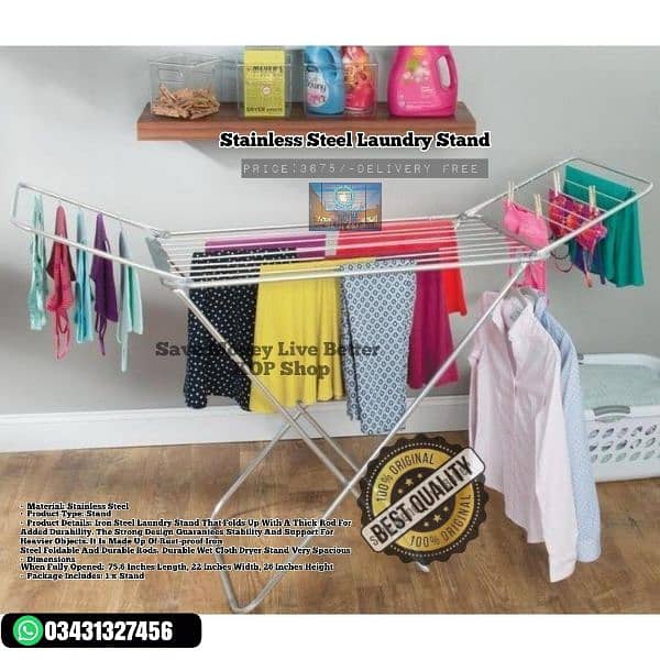 Cloth Drying Stand with High Standard Quality 2