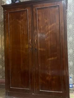 Wooden wardrobe in large size