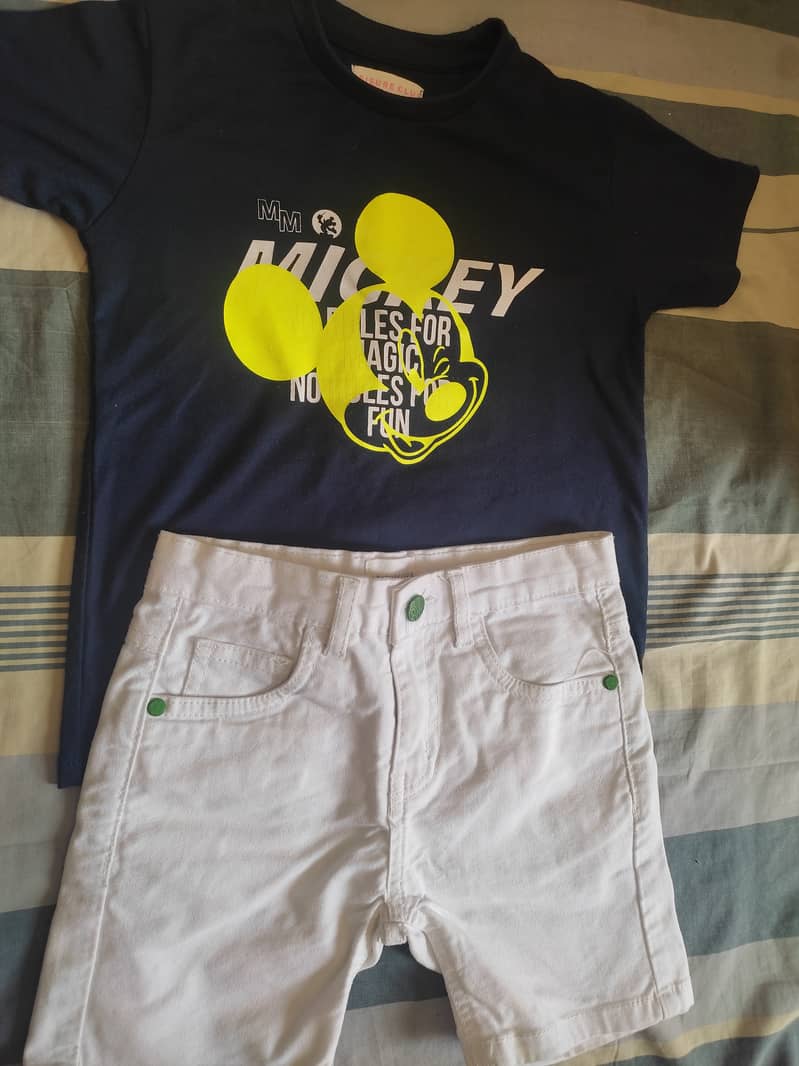 Boy Suit T shirt with Trousers 0