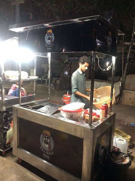 Stainless Steel Fries Stall 2