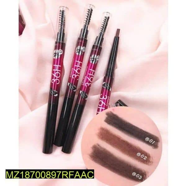 2 In 1 Eyebrow Pencil And Brush, Pack Of 3.03240288060 1