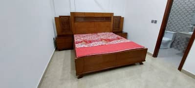 New king size bed with 2 side table, specially made of strong wood