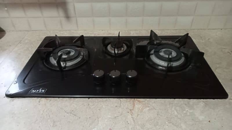 3 Burners Brass Hob Strove - Automatic 3