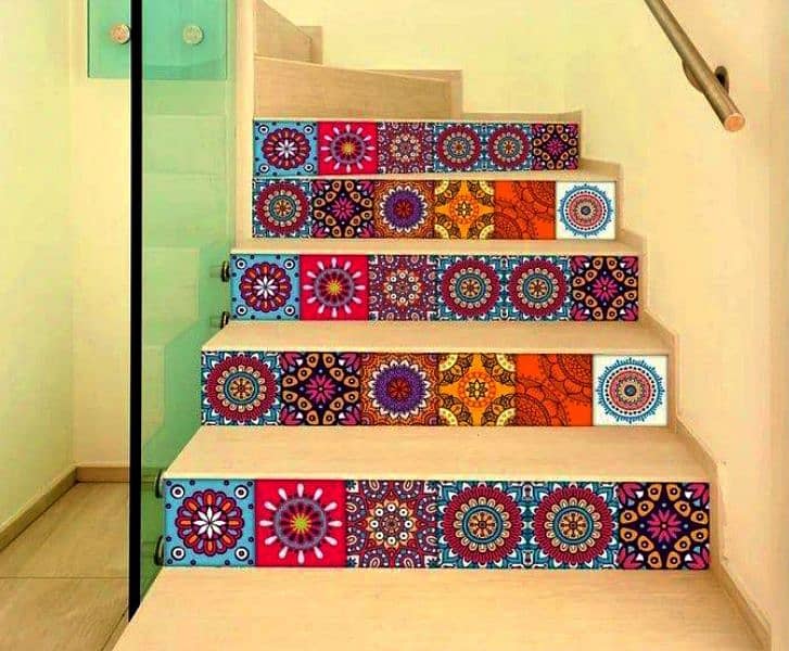 Adhesive tile sticker for Home Decore pack of 24 1