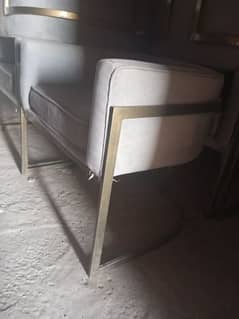 Brass sofa single seats