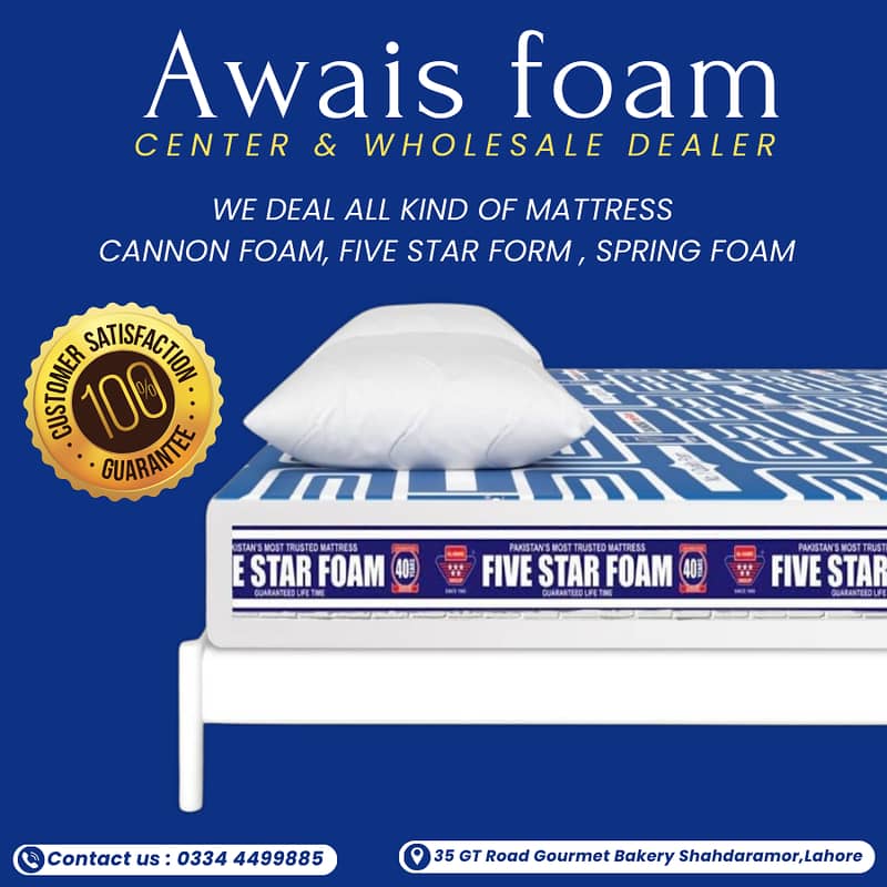 Sale Offer Mattress, Cannon Foam, Spring Mattress, 5 Star Foam 14