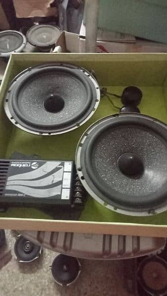 Components speakers for amplifier and woofer sound system 12