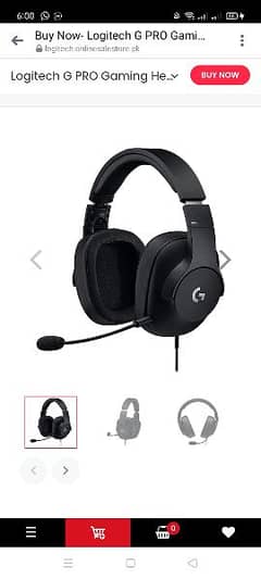 LOGITECH G PRO WIRED GAMING HEADSET 0