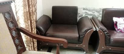 brown  colour sofa