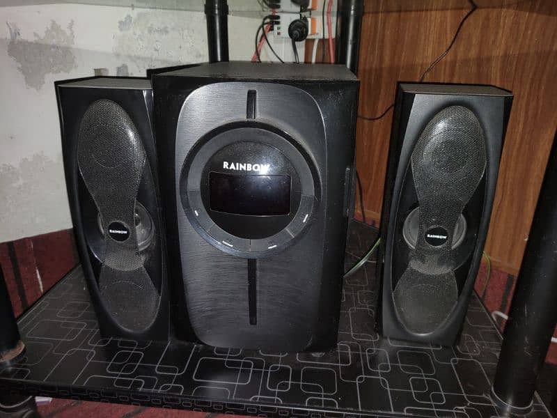 rainbow subwoofer with speaker remote 0