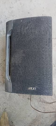 Akai speakers high quality base & sound.