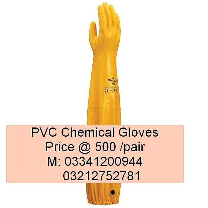 Cotton gloves knitted Working Gloves Leather Rubber Gloves PVC coated 4