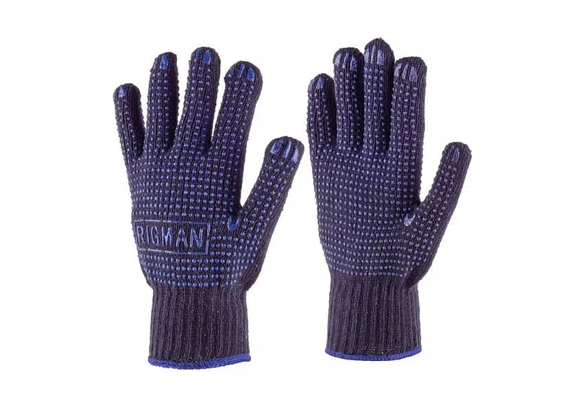 Cotton gloves knitted Working Gloves Leather Rubber Gloves PVC coated 5