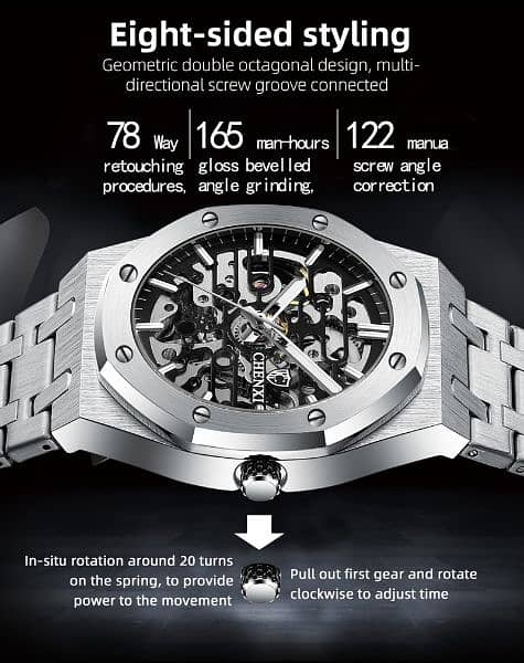 CHENXI 8848 Automatic Men Top Brand Mechanical Wristwatch Business 2