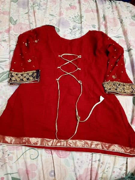 Bridal Red lehnga for sale, Fitting margin available 1