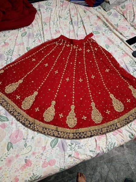 Bridal Red lehnga for sale, Fitting margin available 3