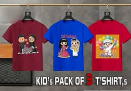 pack of 3 kids Eid special T-shirts