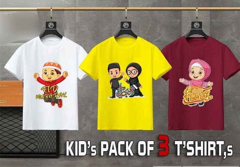 pack of 3 kids Eid special T-shirts 3