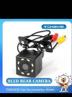 universal car rear camera with wiring and plugs