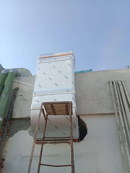 Evaporative cooler and Duct system 10