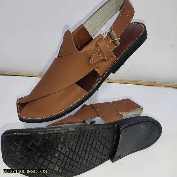 Leather Afridi chappal for men's 0