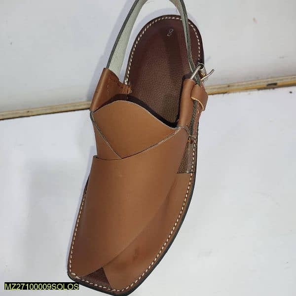 Leather Afridi chappal for men's 1