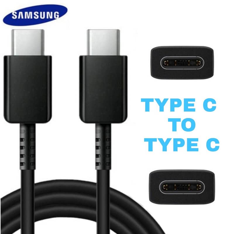 Original Samsung Super Fast Type-C to Type-C Cable 1.8M Black/White 6