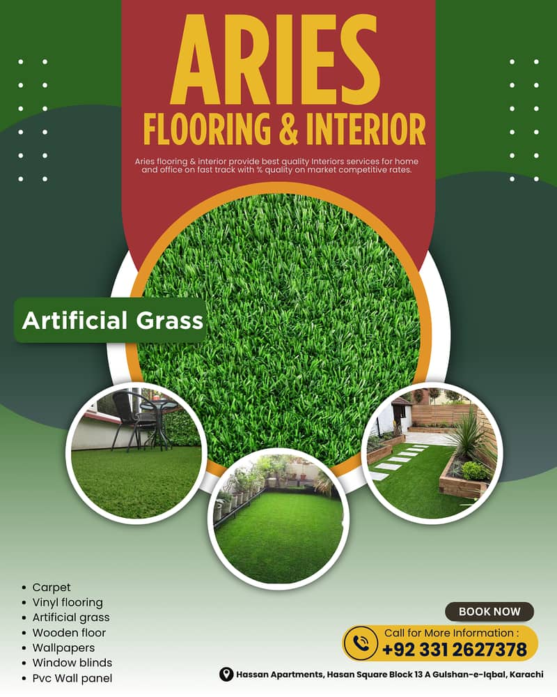 Carpet / Vinyl Floor / Wood floor / Artificial grass / wallpaper 2