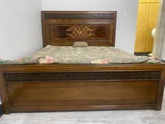 wedding bed with dressing