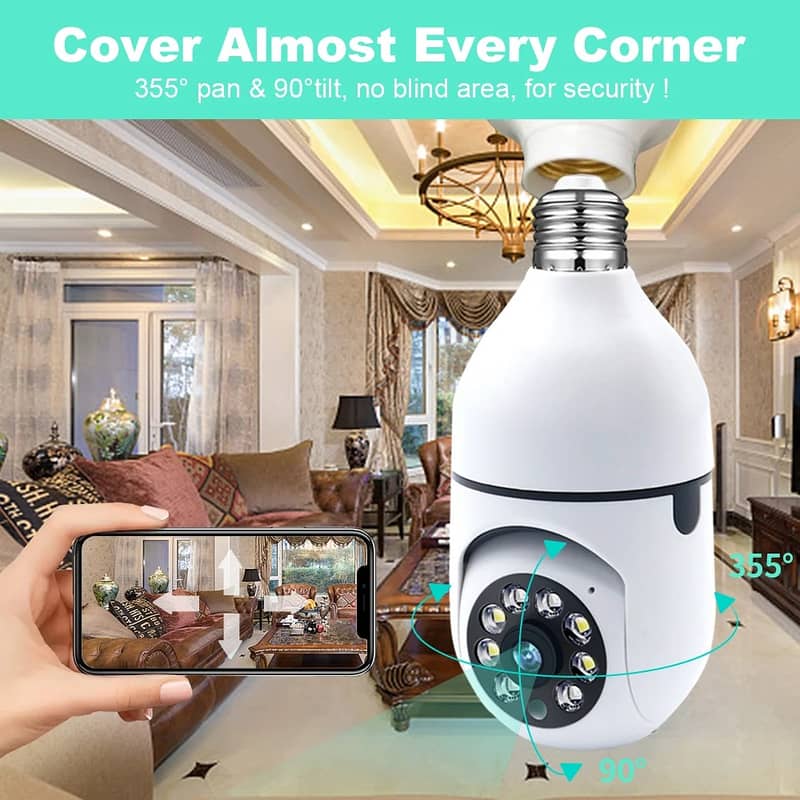 WIFI SMART CAMERA BULB CAMERA 360 ROTATE 4K CAMERA 4