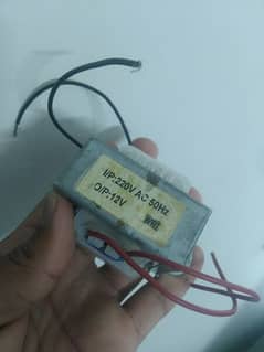 Transformer. 12 volt, 2 Amps(ampere)