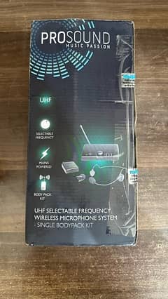 PROSOUND UHF SELECTABLE FREQUENCY WIRELESS MICROPHONE SYSTEM