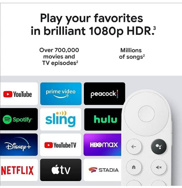 Chromecast with Google TV (HD) - Streaming Stick on TV with Voice 1