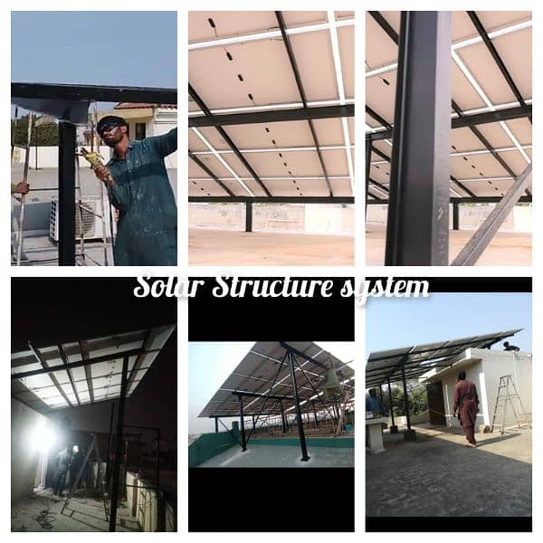 Elevated Solar Structure customized Guarder Work 12 rup watt 0