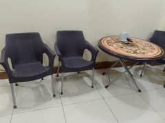 brand New 4 Chairs and Centre table