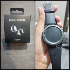 Samsung Galaxy Gear S3 Frontier Smart Watch + galaxy buds pro