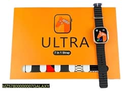 Watch Ultra With 7 straps + wireless Bluetooth charging