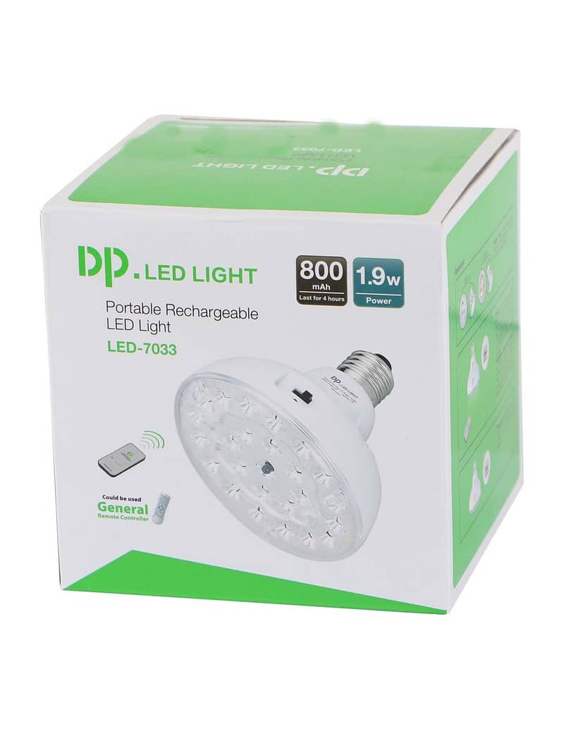 DP LED Rechargeable Emergency Light with Remote Control - Imported 5