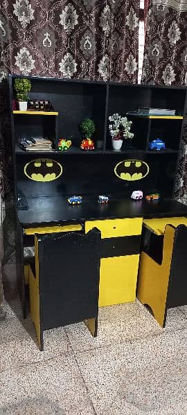 Batman Study/Computer Table with Racks for Kids 0